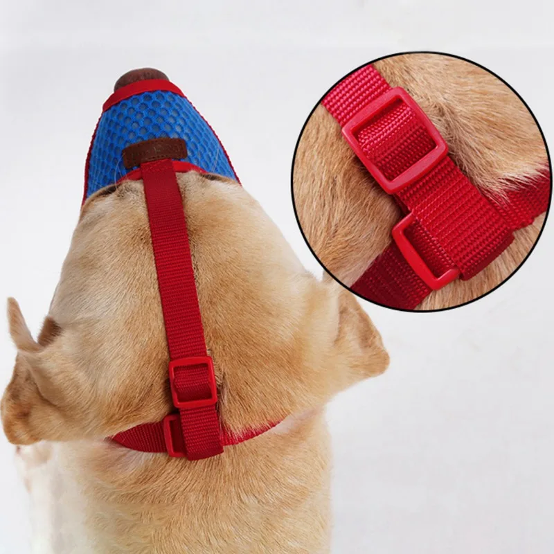 

5 Size Adjustable Mesh Breathable Small&Large Dog Mouth Muzzle Anti Bark Bite Chew Dog Muzzles Training Products Pet Supply