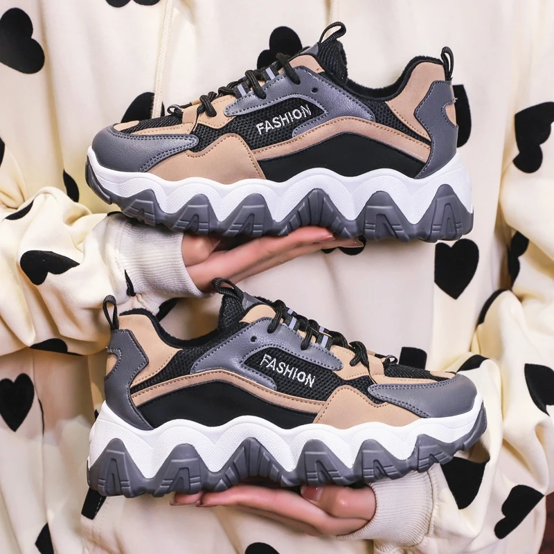 Женские вулканизированные кроссовки Зимние короткие плюшевые теплые модные