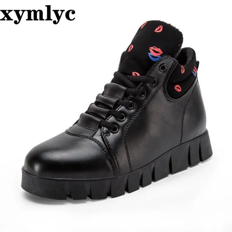 Женские повседневные сапоги для снежной погоды с бархатной подкладкой теплые