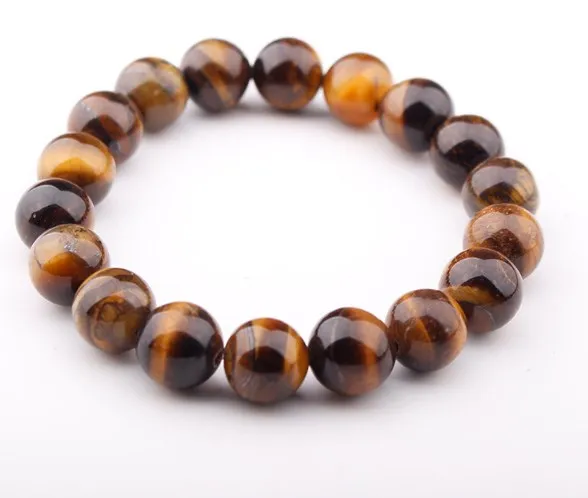 

8mm tiger eye Punk multicolor Agate Chakra Healing Reiki Buddha Yoga Bracelet elastic adjustable Volcanic Stone Bangles cger42