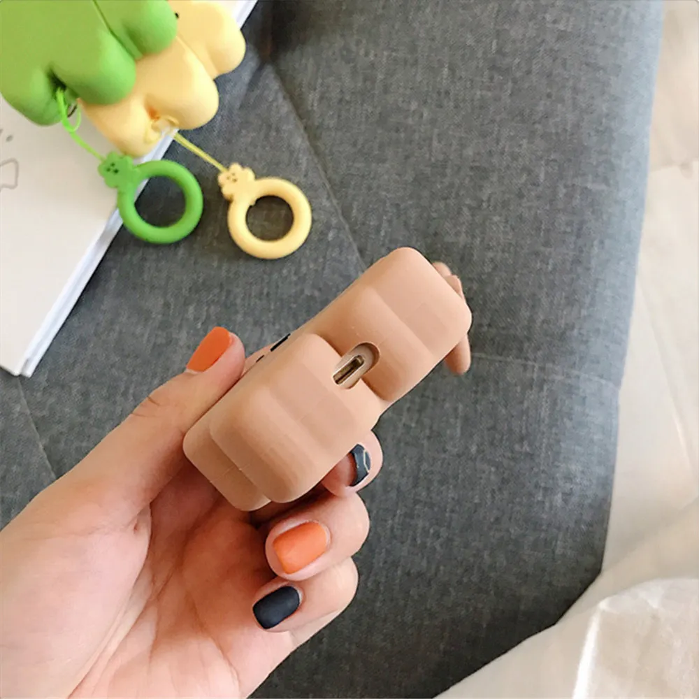Q UNCLE модные чехлы карамельных цветов для Apple airpods силиконовые забавные маленькое печенье футляр для наушников для Apple airpod2 Крышка для наушников