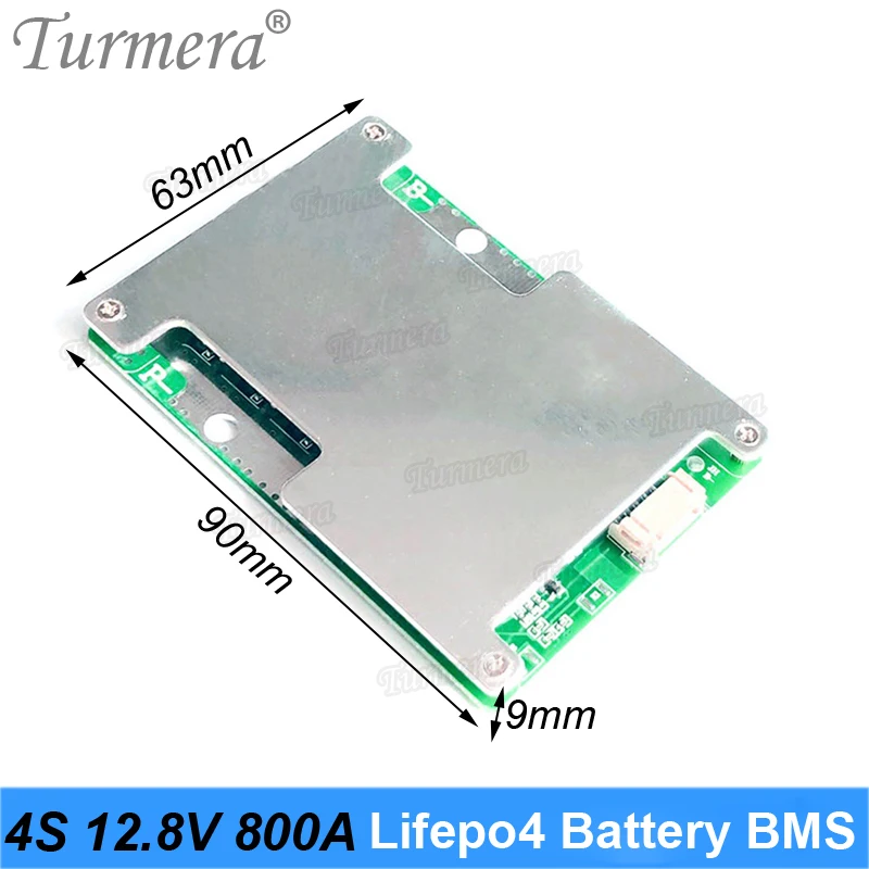 Бесперебойный источник питания Turmera 4S 800 А 50 12 8 В 14 4 32700 Lifepo4 батарея BMS для