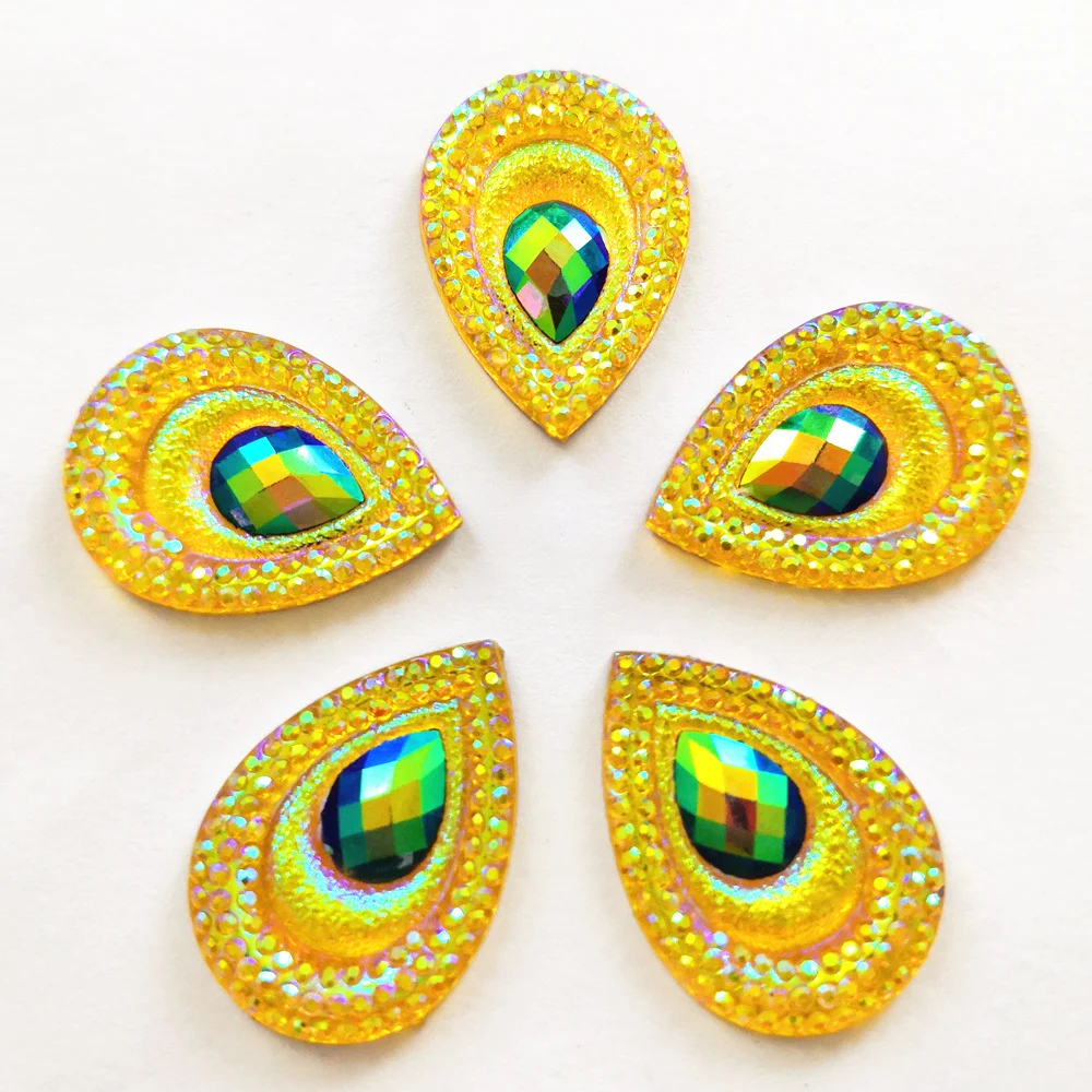 Уникальные каучуковые камни и кристаллы желтого синего цвета с плоским