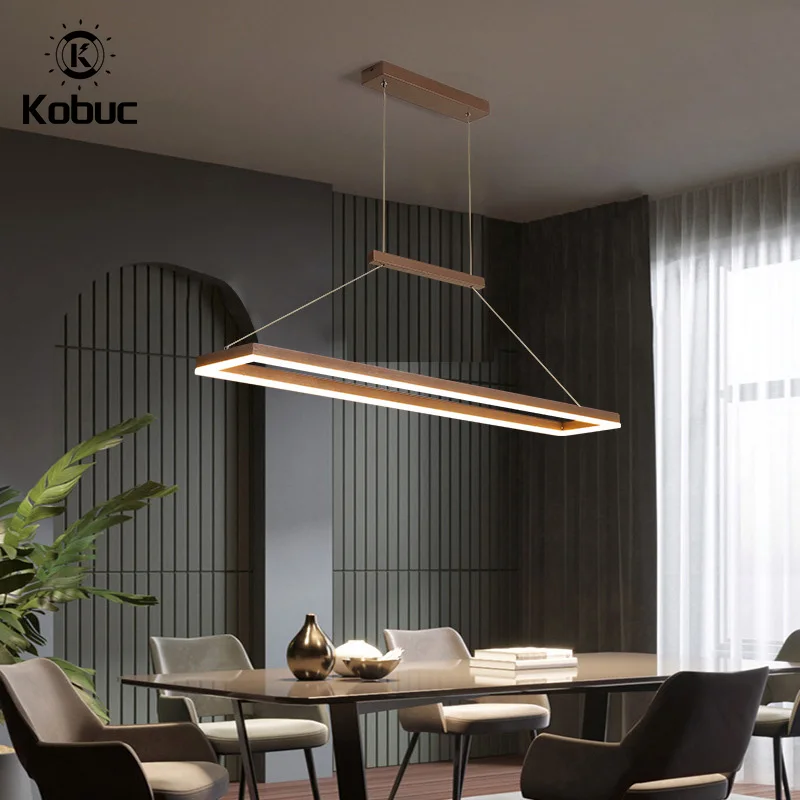 Кобук Нордик 35/50Вт светодиодная прямоугольная подвесная лампа для гостиной, офиса, столовой, спальни, кофе/золотистая внутренняя лампа на подвесе.