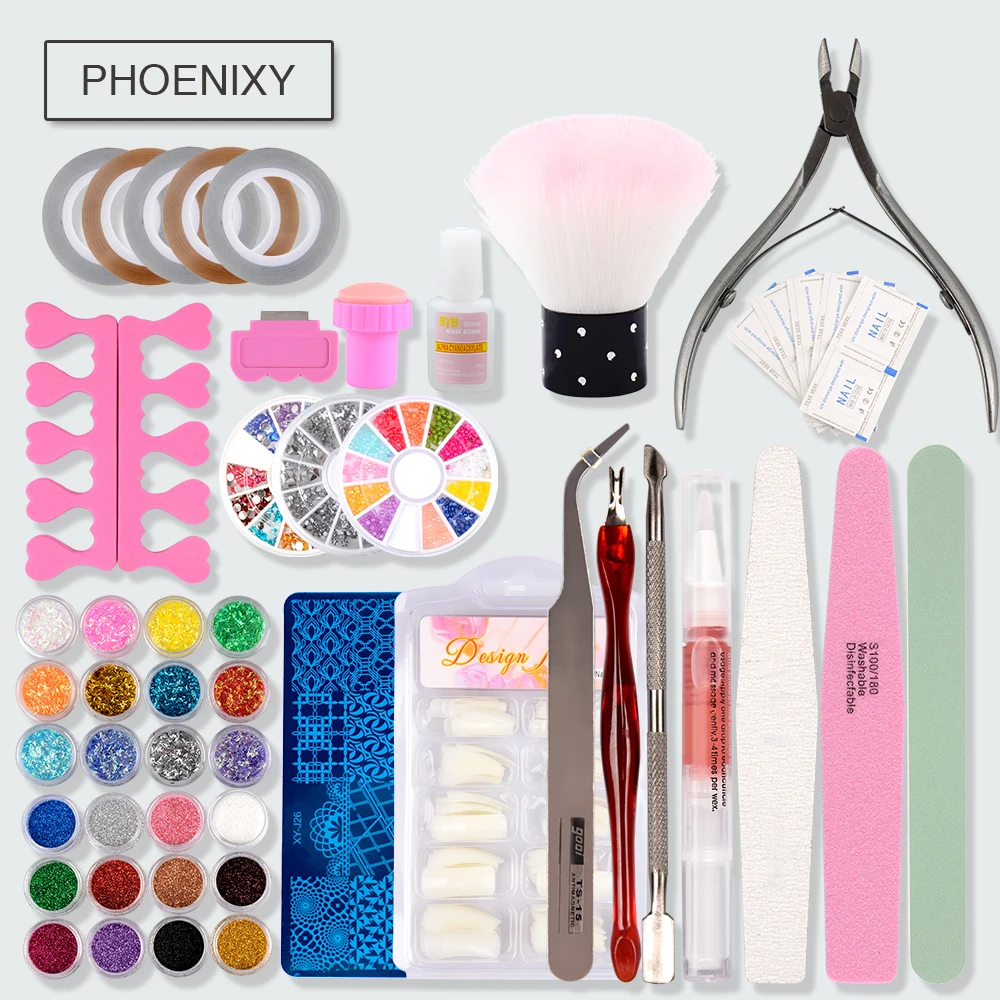 Маникюрный набор для ногтей 10 шт. гель лаков 36 Вт лампа лаки Полупостоянный