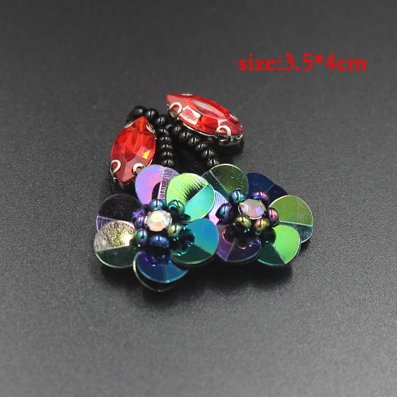 Корейская распродажа тканевая нашивка из бисера маленькие тканевые наклейки