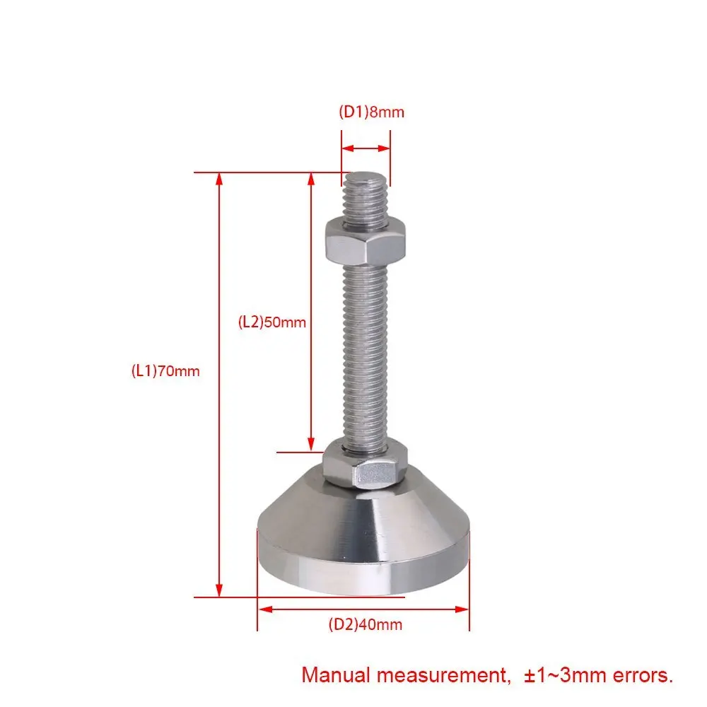 Сверхмощные регулируемые фиксированные ножки из нержавеющей стали 4 шт. диаметр