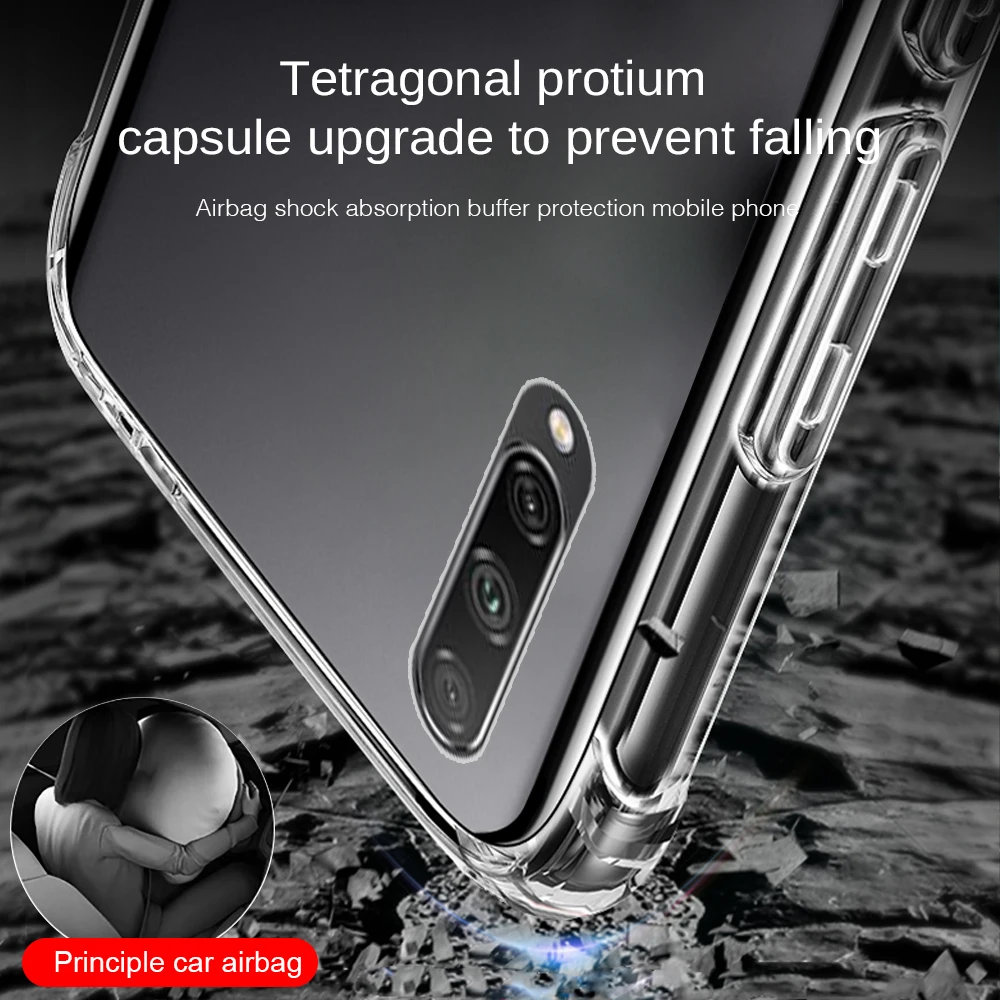 Противоударный чехол для huawei honor 30i 30S 30 Pro прозрачный противоударный мягкий ТПУ -
