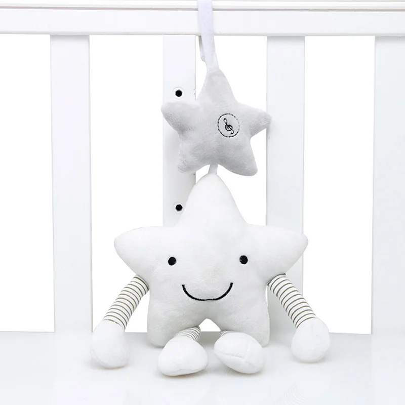 

New Baby Toys For Stroller Music Star Crib Hanging Newborn Mobile Rattles On The Bed Babies Educational Plush Toys