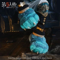 new anime game identity v kawaii anime blue cat series plush slippers costume cosplay party cartoon comfortable home shoes gifts