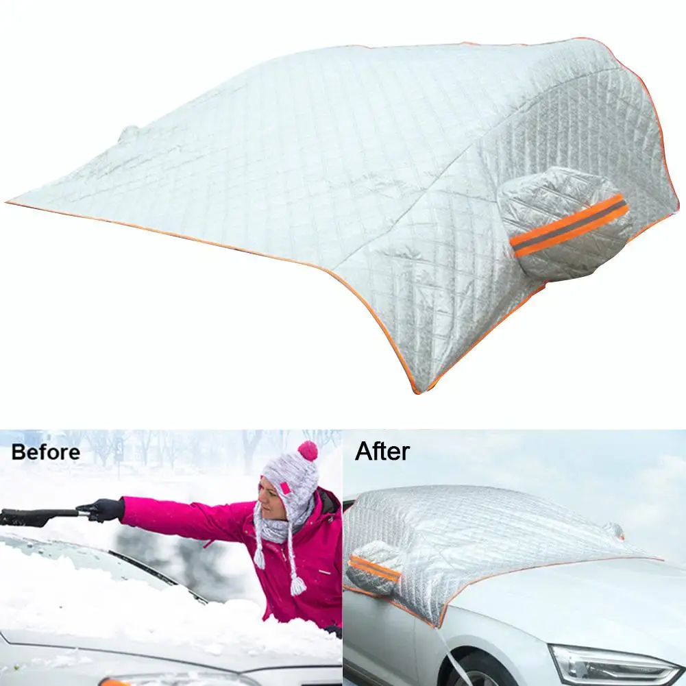 Car Windshield Snow Ice Cover Winter Block Anti-freeze Summer Sun Protection Thickened With Cotton | Автомобили и мотоциклы