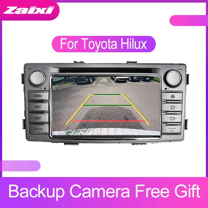 Мультимедийный DVD-проигрыватель с GPS-навигацией для автомобилей Toyota Hilux SW4 2012-2015 на базе Android, 2 DIN, поддержка WIFI и Bluetooth, FM-радио, карты.