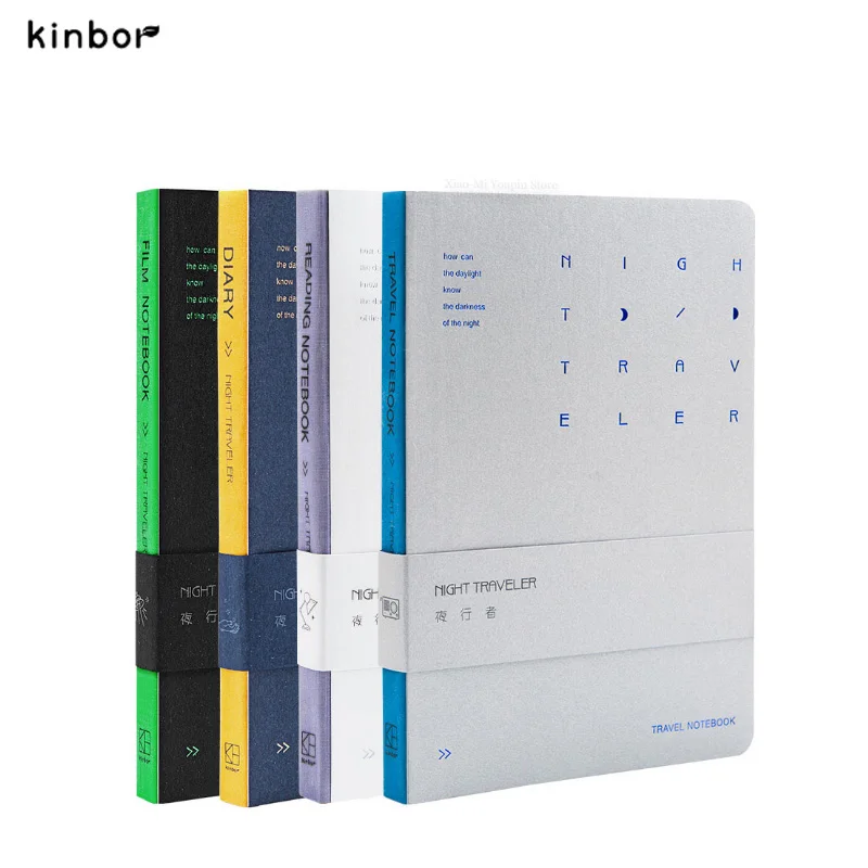

4color Kinbor Walker Series B6 Notebook Can Be Written Flat At 180degrees Four Inner Pages Office Writing Notebook