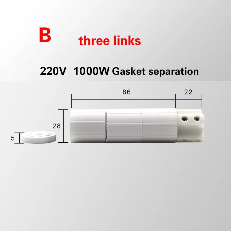 Нагревательный элемент высокая термостойкость 220v1000w/1200w элемент Керамический нагревательный сердечник для пеллетный котел для биомассы воспламенитель горелки