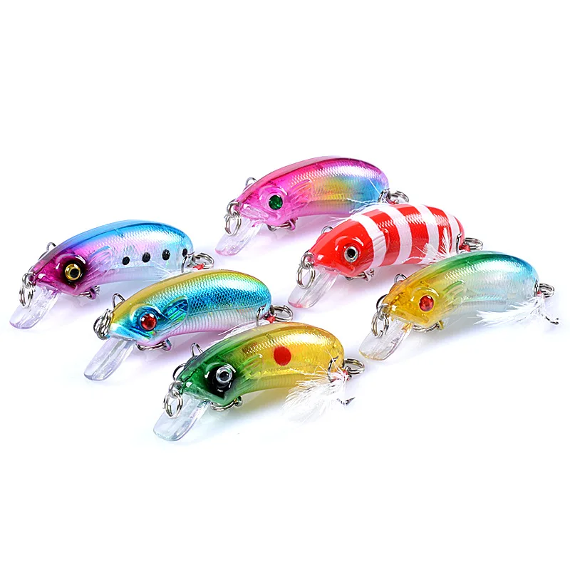 

East Rain 5.1cm 7.2g 2pcs Painted Sinking Bait Freshwater Saltwater Fishing Lure Minnow Artificial Hard Bait Free Shipping