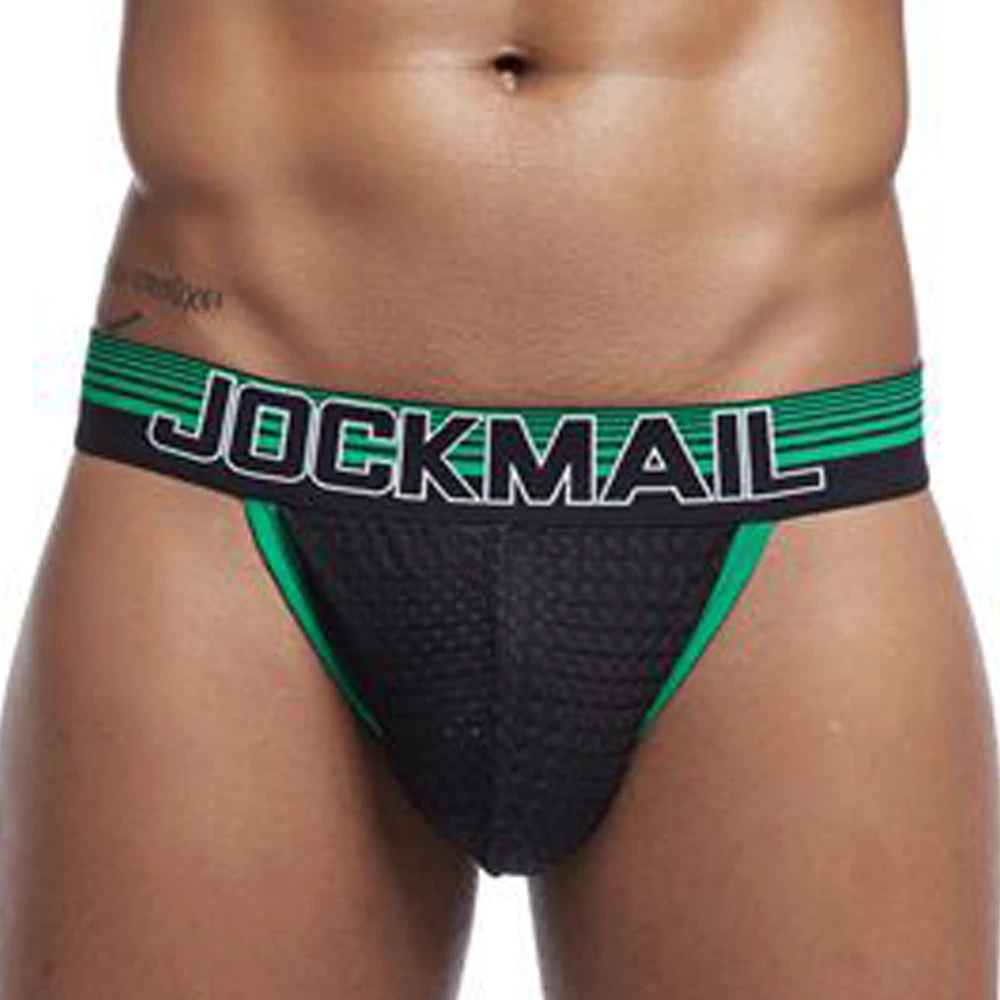 

Jockmail Men Undewears Boxers Briefs Mesh Low Waist Quick Dry Sport Ropa Interior Sexi Para Hombre Famous Brand Lingerie Gay