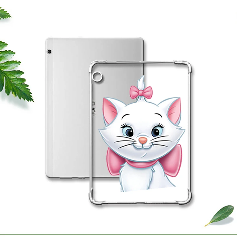 For T3 10 bai mao Окрашенный чехол с сопротивлением падению для huawei Mediapad Медиа Pad M3 M5 T3 8,4 10 Мягкий противоударный планшет для Honor игровой коврик 2 9,6 - Цвет: For T3 10 bai mao