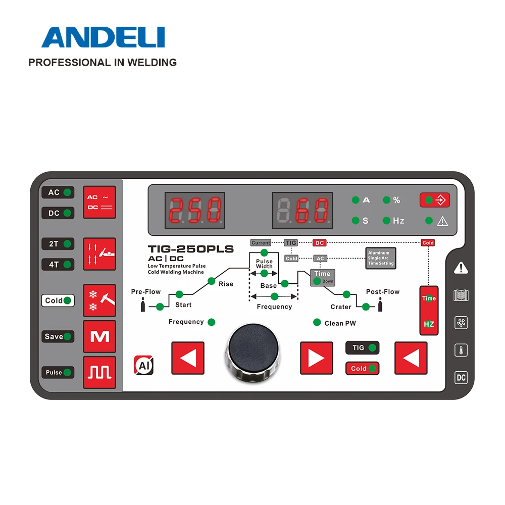 ANDELI TIG Welding Machine 110V/220V TIG-250PLS Welder HF Pulse Cold | Инструменты