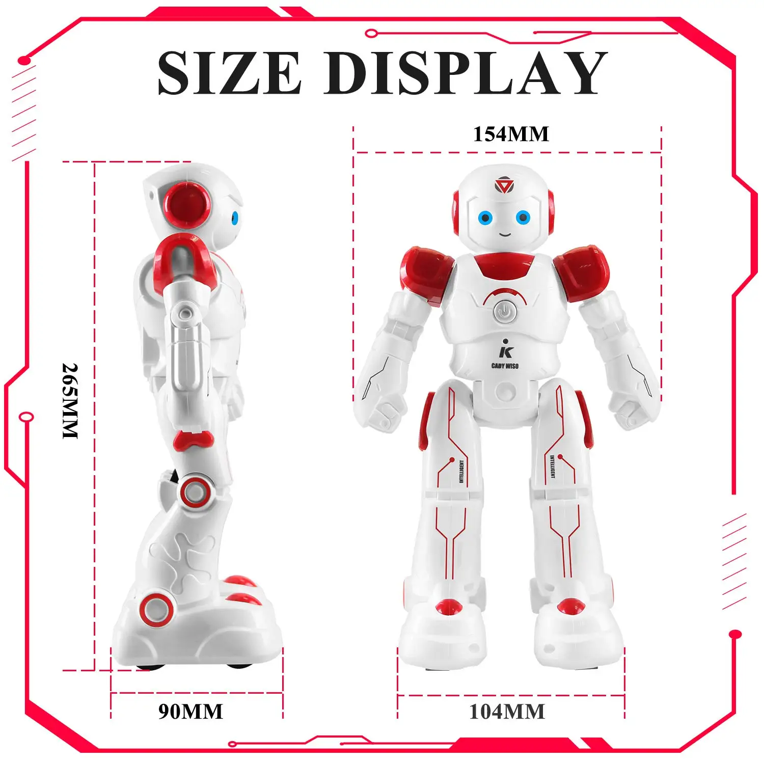 HBUDS Smart and Programmable Remote-Control Robot for Kids Beginner STEM Toy Friend to Learn as They Play-(Red) | Электроника