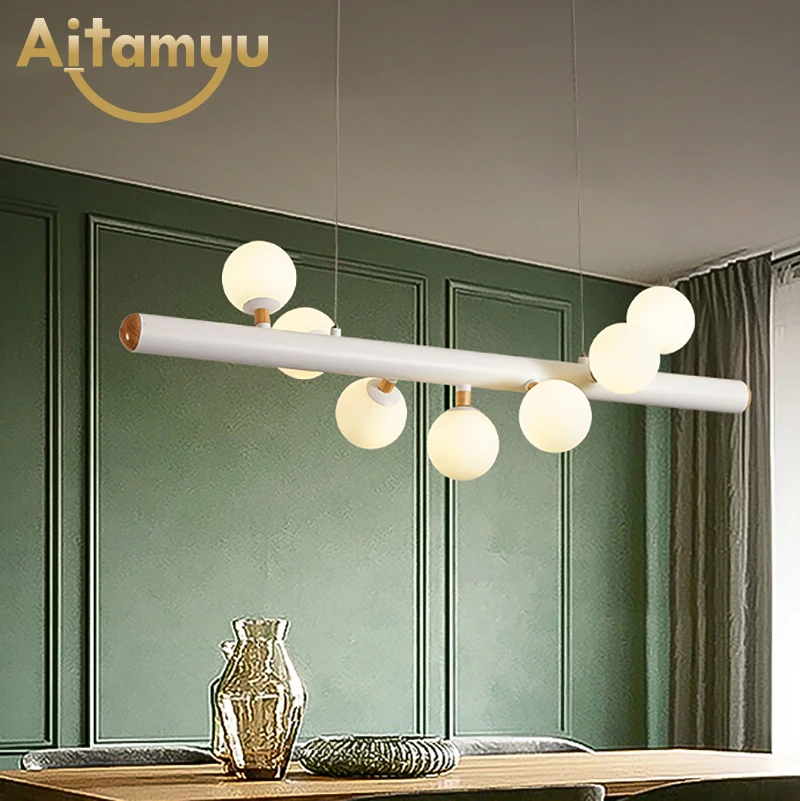 Современный светодиодный подвесной светильник для столовой деревянная люстра