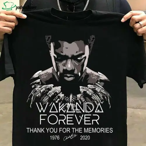 

T-Shirt Men Panther RIP legend Chadwick Boseman Wakanda forever unisex shirt
