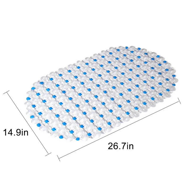 1 шт. пластиковый коврик для ванной и душа на присоске нескользящий комнаты