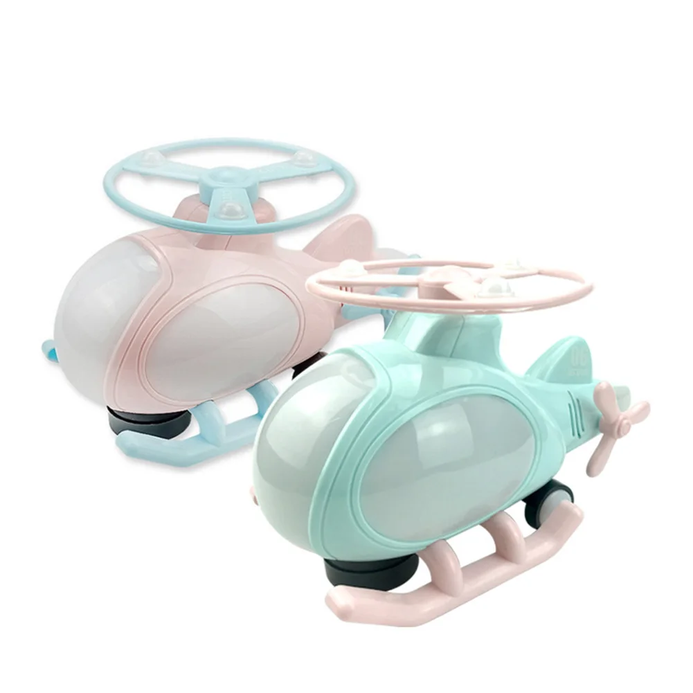 

Electric Airplane Battery Operated Funny Colorful Light-emitting Kids Toys with Light Classic Educational Assemble Toys