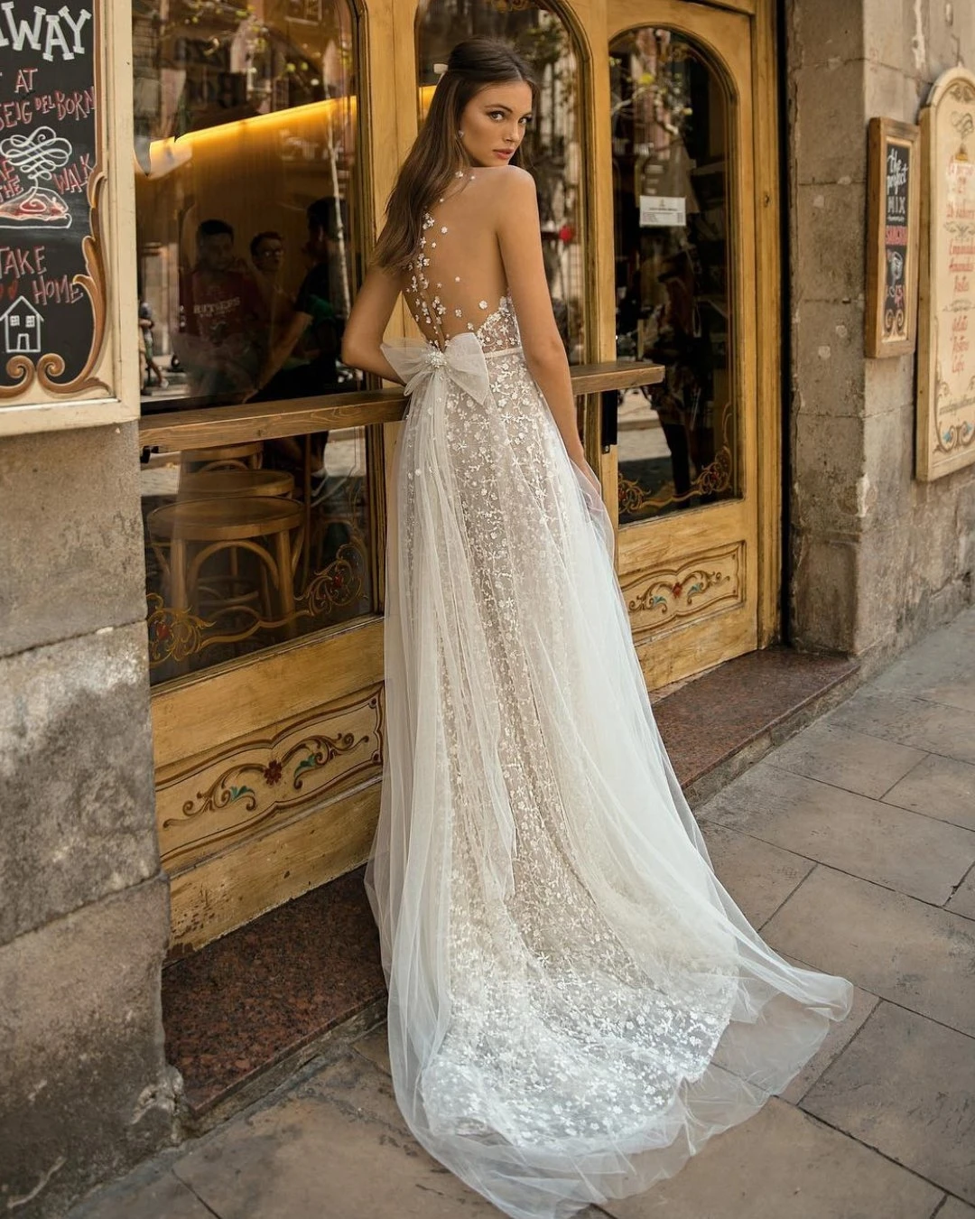 Vivian's Bridal Необычные кружевные аппликации летнее пляжное свадебное платье Милая
