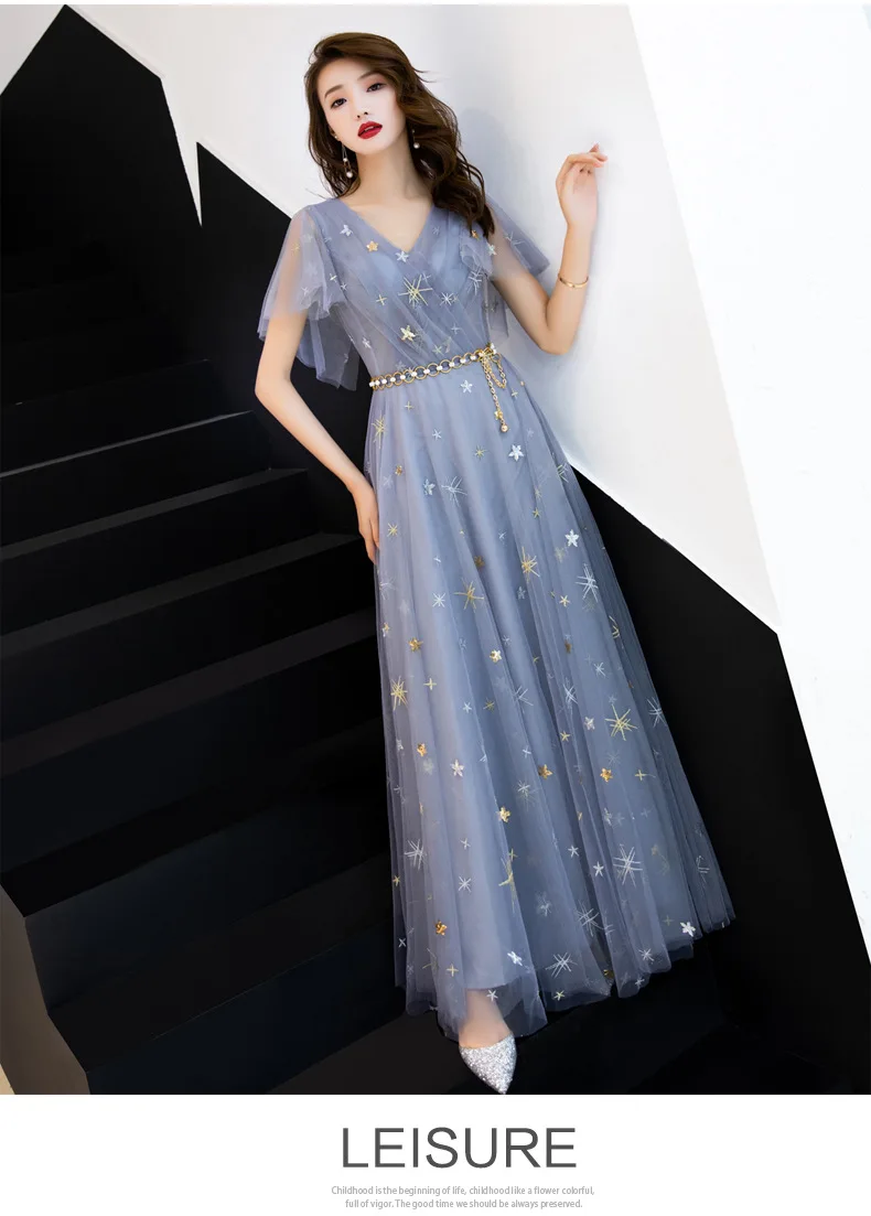 Блестящее длинное платье высшего качества пикантные элегантные модные