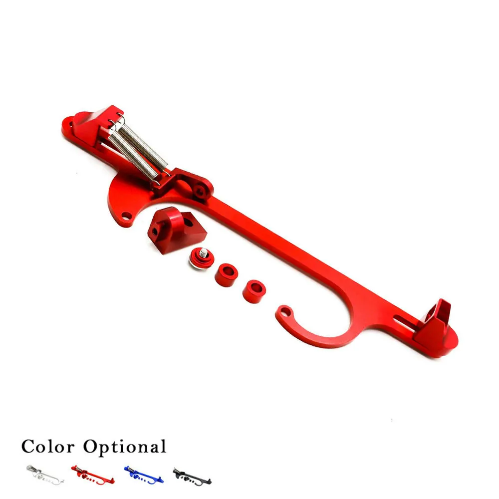 

4150 4160 Series Black Red Blue Silver Billet Aluminum Throttle Cable Carb Bracket YC101100