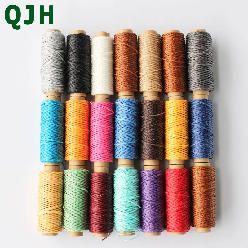 

150D Leather Waxed Thread Cord Leather Craft,1mm Diameter String Cotton Line Thread Leather Stitching Tool DIY Material 50meters