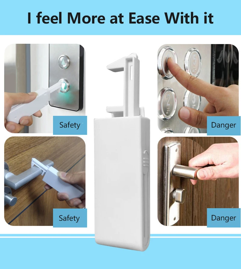 

Door Opener Door Closer Contact-free Hand Use The Door Opener To Press The Elevator Door Opening Tool To Prevent Contact Tools