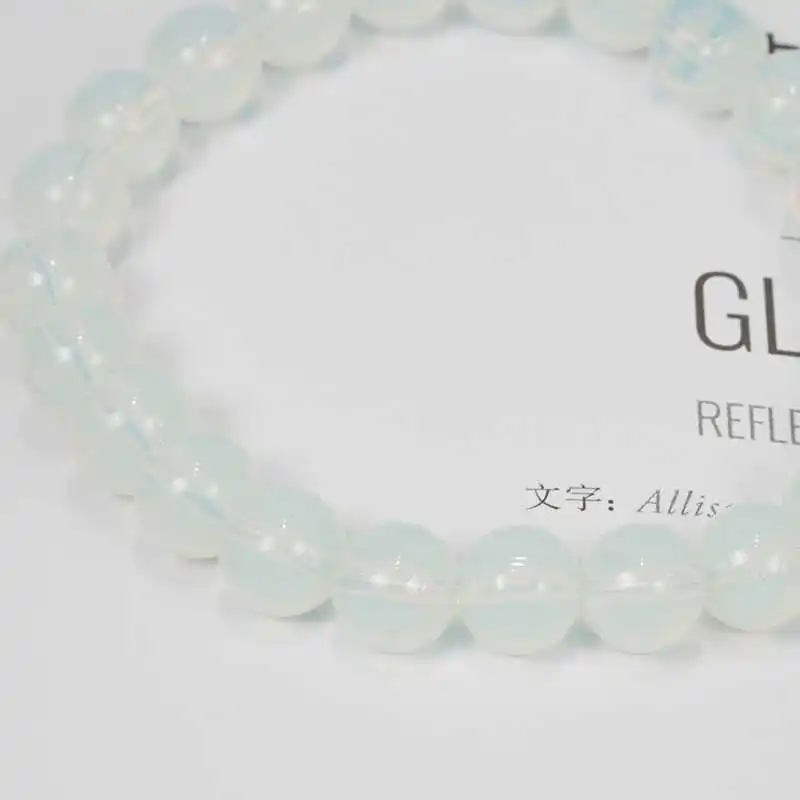 Бусины из натурального камня браслет Будды лунного для йоги Женские Ювелирные