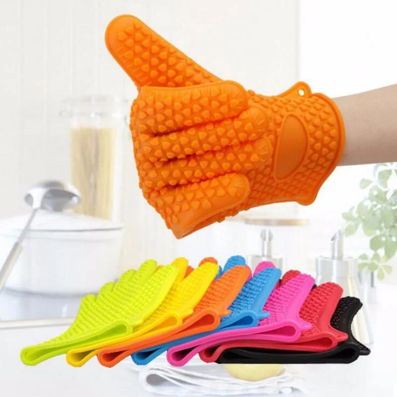 

Food Grade Silicone Gloves Insulation Slippery Thick and Non-stick Mitten Baking Tools Kitchen