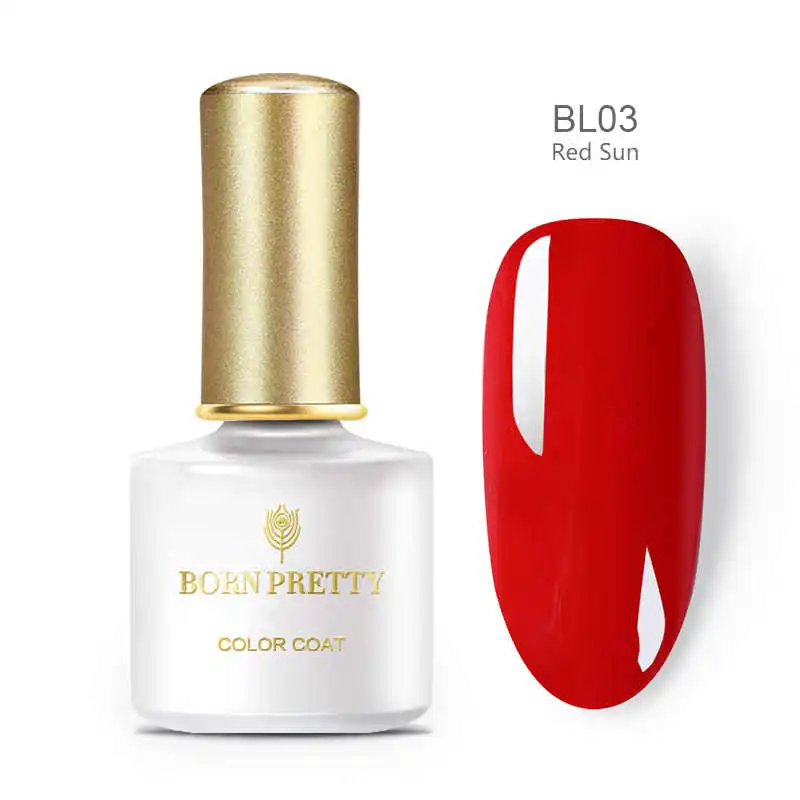 BL03 BORN PRETTY Гель-лак для ногтей красный кофе фиолетовый серый замочить от УФ светодиодный Гель-лак Полупостоянный дизайн ногтей геллак 6 мл для DIY Советы - Цвет: BL03