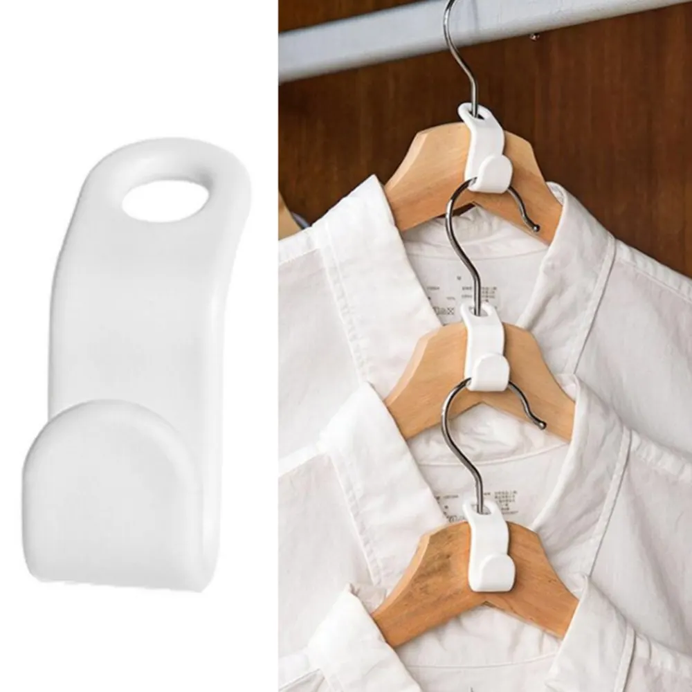 

5/10/20pcs Home Hanger Connection Hook Hanger Buckle Thickened Plastic Can Be Superimposed Connection Buckle Hook