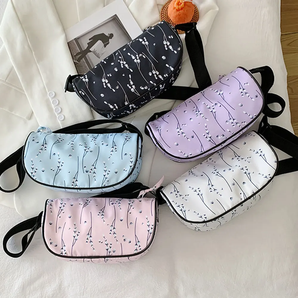 

Floral Women's Shoulder Bags Canvas Fashion Handbag Female 2021 Casual Crossbody Bags Ladies Large Capacity Daily Shopping Purse