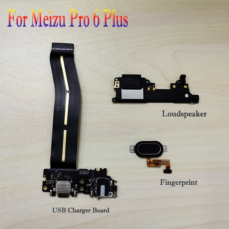 Громкий динамик для Meizu Pro 6 Plus звуковой сигнал сканер отпечатков пальцев кабель