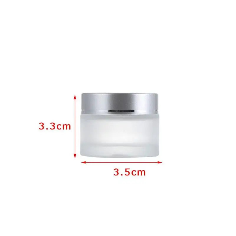 

5/10/15/20/30/50/100g Portable Glass Face Cream Travel Sub-Packing Bottle Portable Frosted Sample Cream Glass Sub-Packing Empty