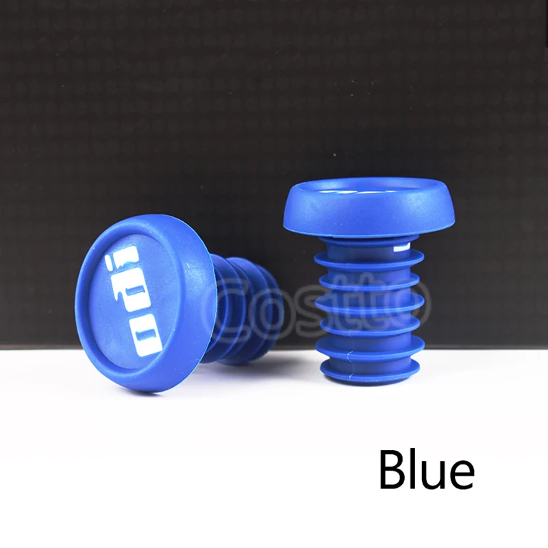 Blue 1 pair ODI ручка велосипедного руля концевые заглушки 1 Пара Противоскользящие Твердые колпачки руля MTB велосипед легкие бар концевые Заглушки для горный велосипед BMX и DH FR баланс автомобиля - Цвет: Blue 1 pair
