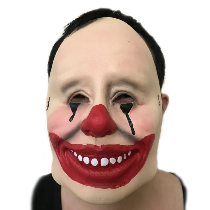 

Horror Grimace Clown Mask Halloween Christmas Horror Latex Mask Funny Red Lips Clown Mask