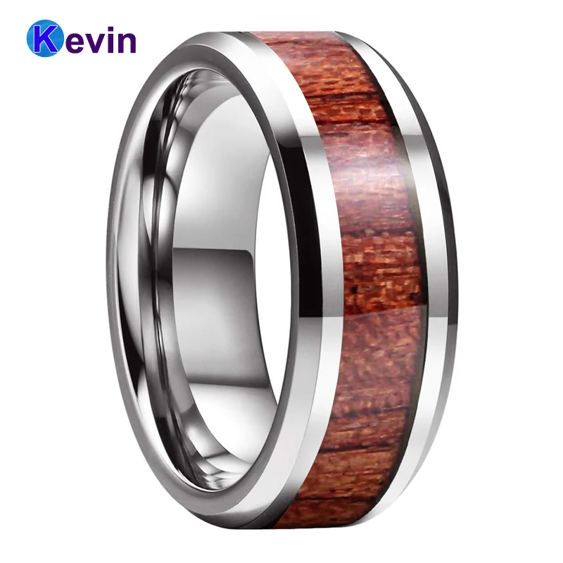 Мужское женское мужское кольцо из карбида вольфрама обручальное скошенная