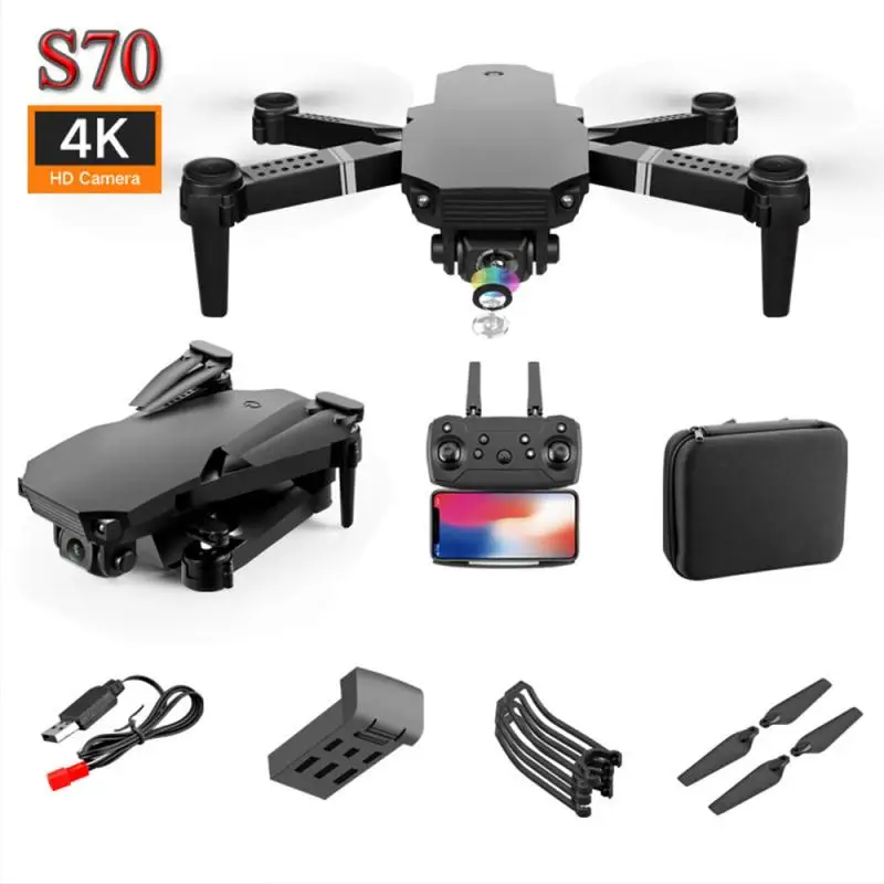 

RC Drone Quadcopter UAV With 4K Camera Profesional WIFI Wide-Angle Aerial Photography Remote Control FPV UFO S70PRO Children Toy