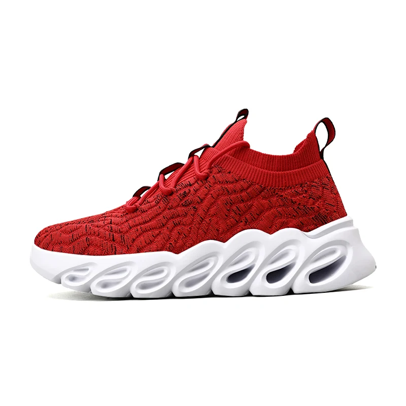 

Spring Men's Vulcanize Shoes Outdoor Light Weight Jogging Walking Women Sport Shoes Fashion Lace-Up Mesh Breathable Sneakers