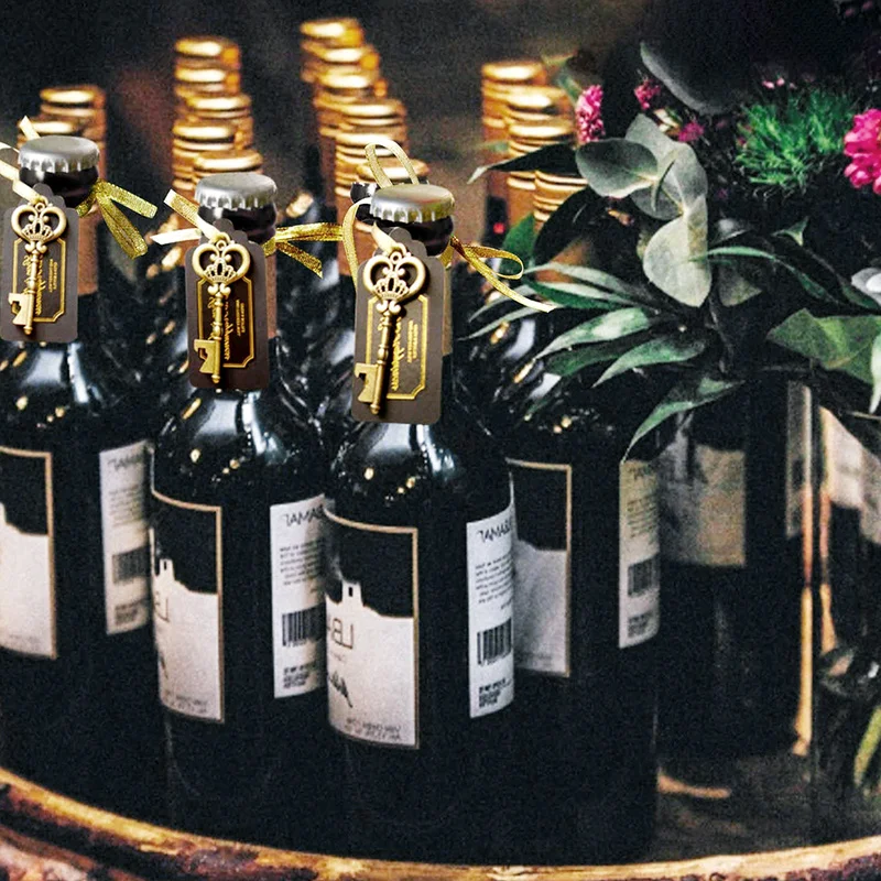 50 шт. открывашка для пивных пробок в форме ключа с бирками Свадебные винное