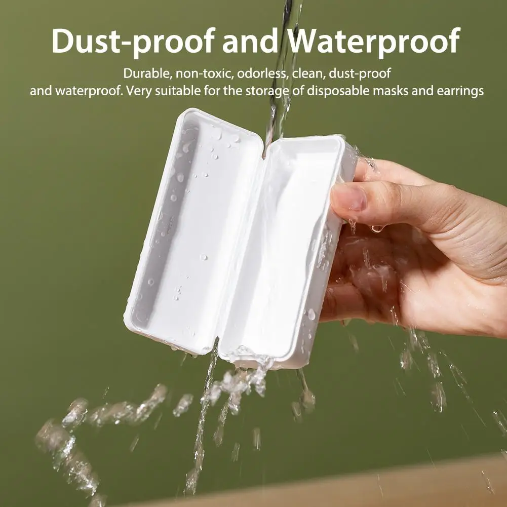 Одноразовая маска коробка для хранения PP Портативный Водонепроницаемый