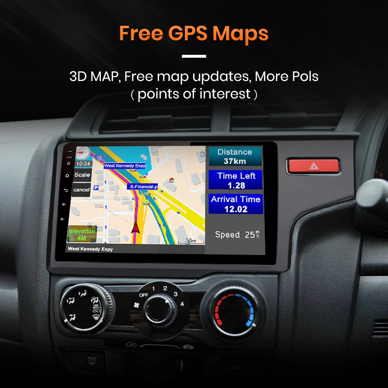 Автомагнитола AWESAFE PX9 для Honda Fit Jazz мультимедийный видеоплеер с GPS-Навигатором