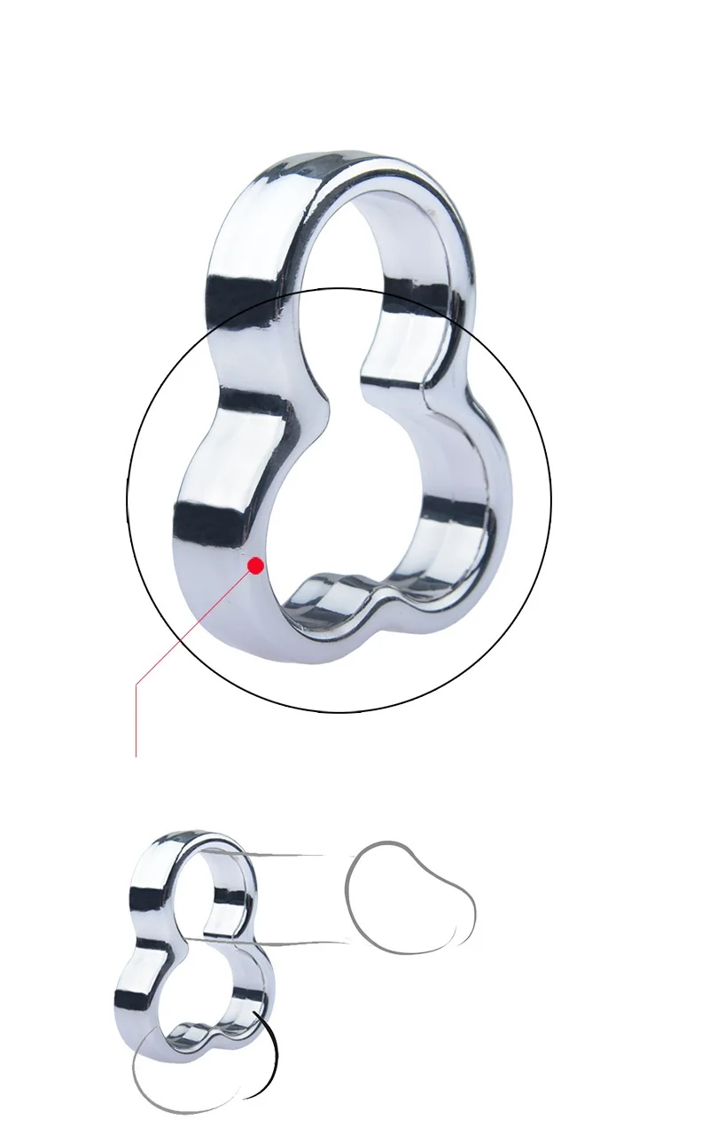 Компактный металлический мужской мастурбатор из нержавеющей стали с замком для