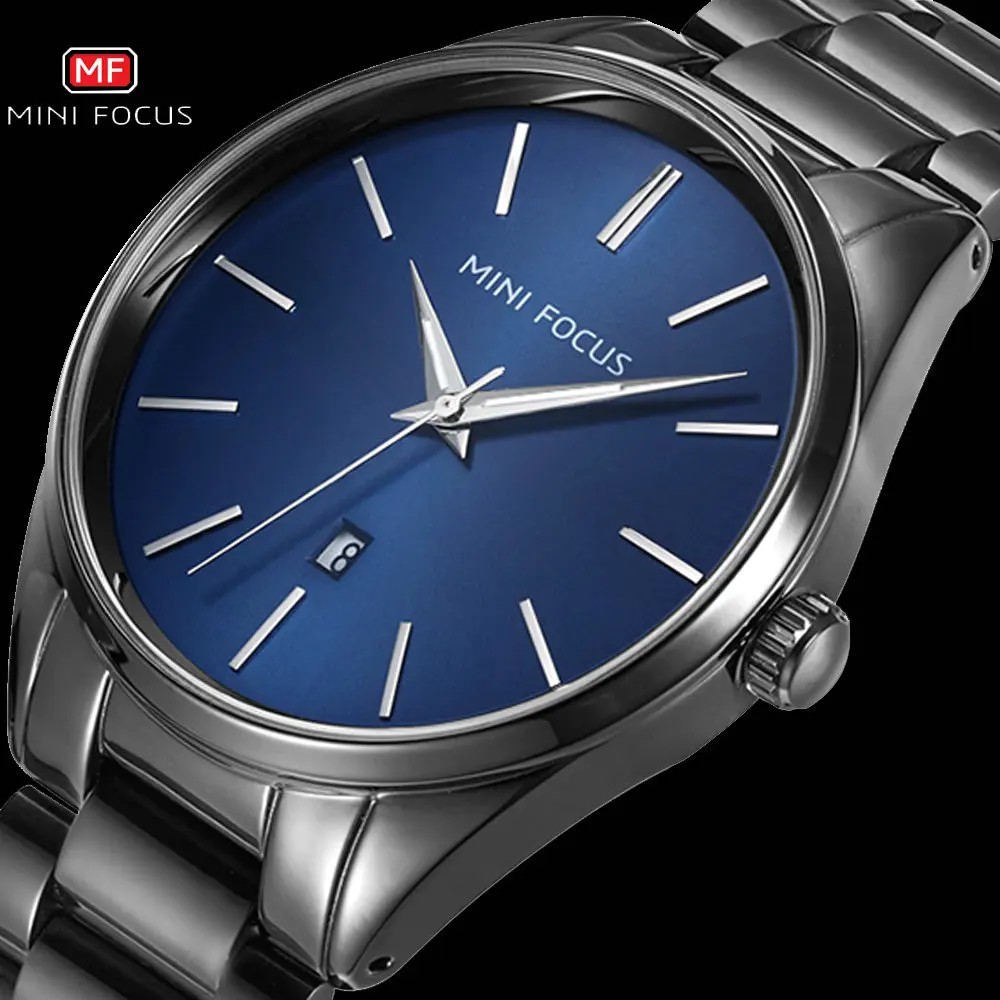 Новинка 2019 модные мужские часы MINI FOCUS Роскошные Кварцевые ведущей марки