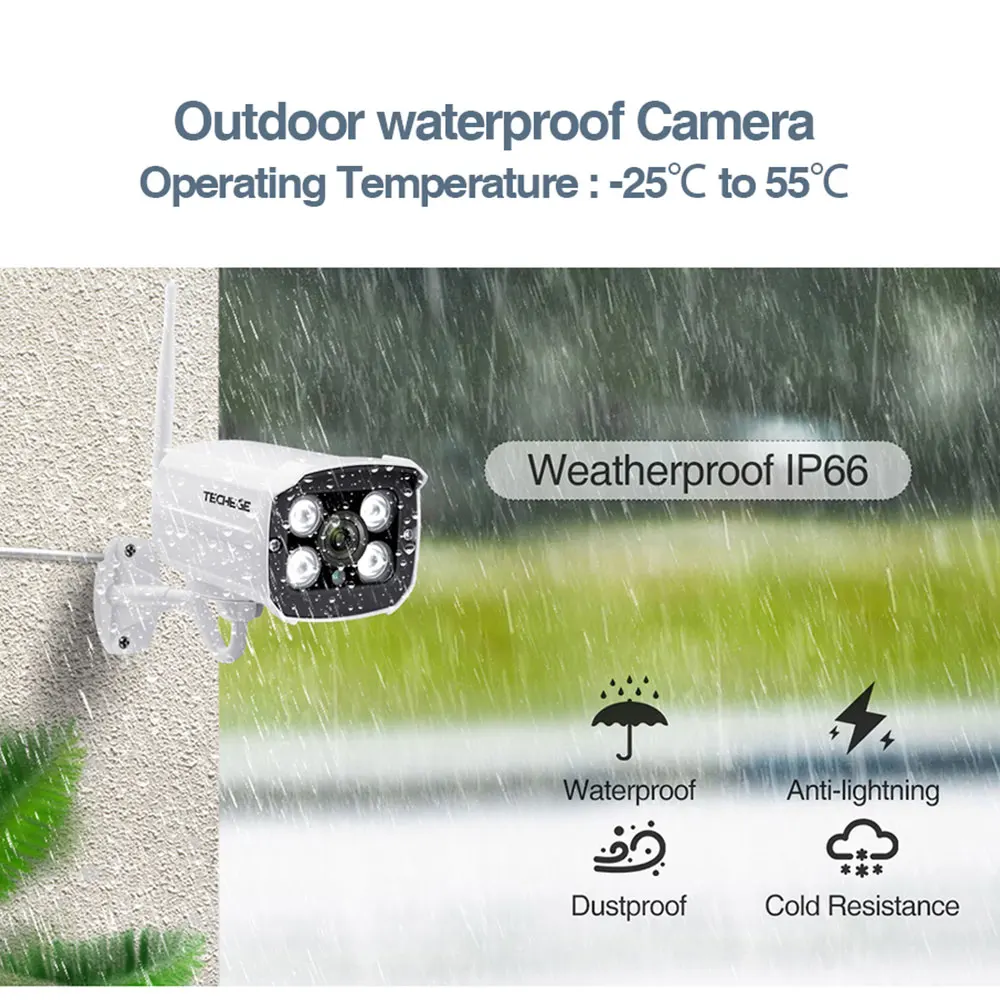 HD 1080P беспроводная SD карта слот аудио IP камера 2.0MP wifi безопасности ночное видение